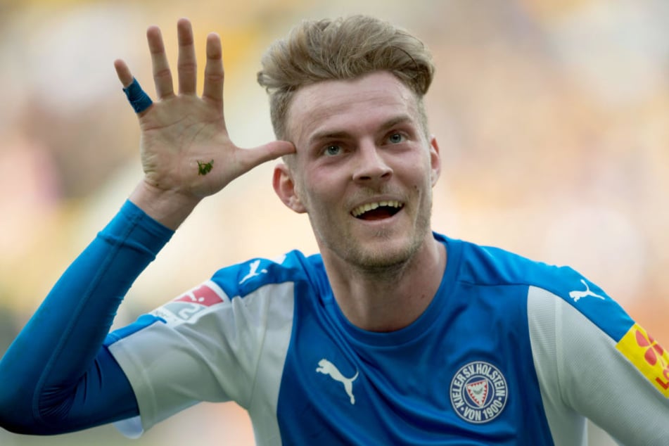 Marvin Ducksch war in der vergangenen Saison an Kiel ausgeliehen und wird wohl in der nächsten Saison für Fortuna Düsseldorf auflaufen.