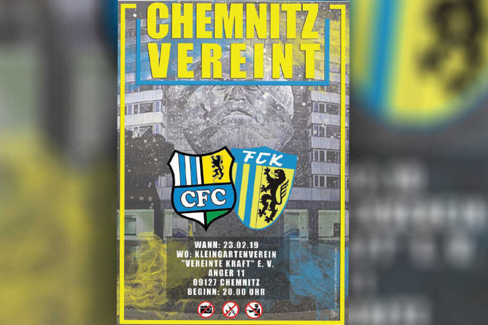Mit diesem Flyer wird im Internet geworben.
