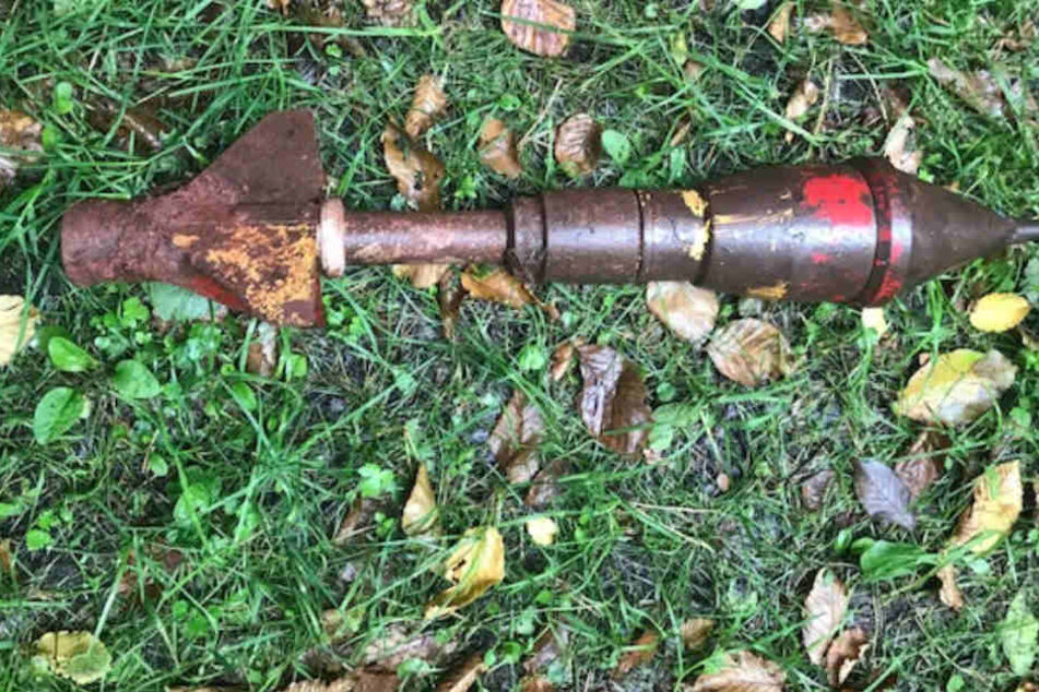Diese Granate wurde am Montagnachmittag in Dillenburg entdeckt.