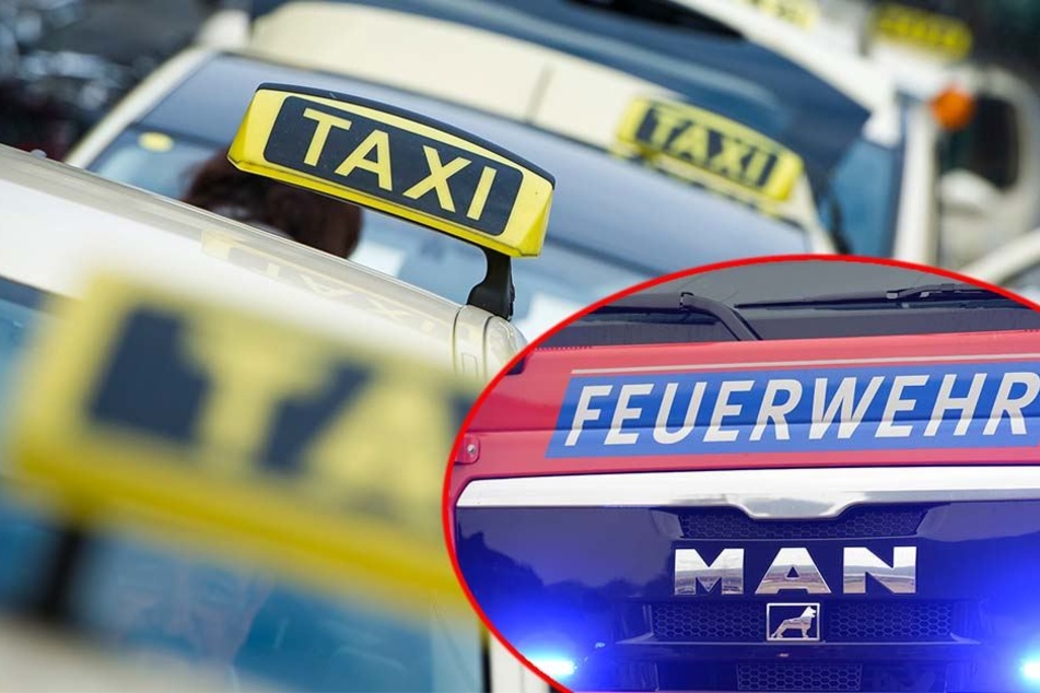 Am frühen Sonntagabend musste die Feuerwehr zur Uniklinik ausrücken, um ein brennendes Taxi zu löschen (Symbolbild).