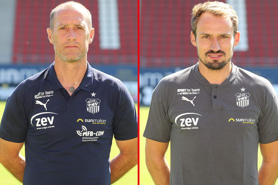FSV-Coach Joe Enochs und Sportdirektor Toni Wachsmuth.