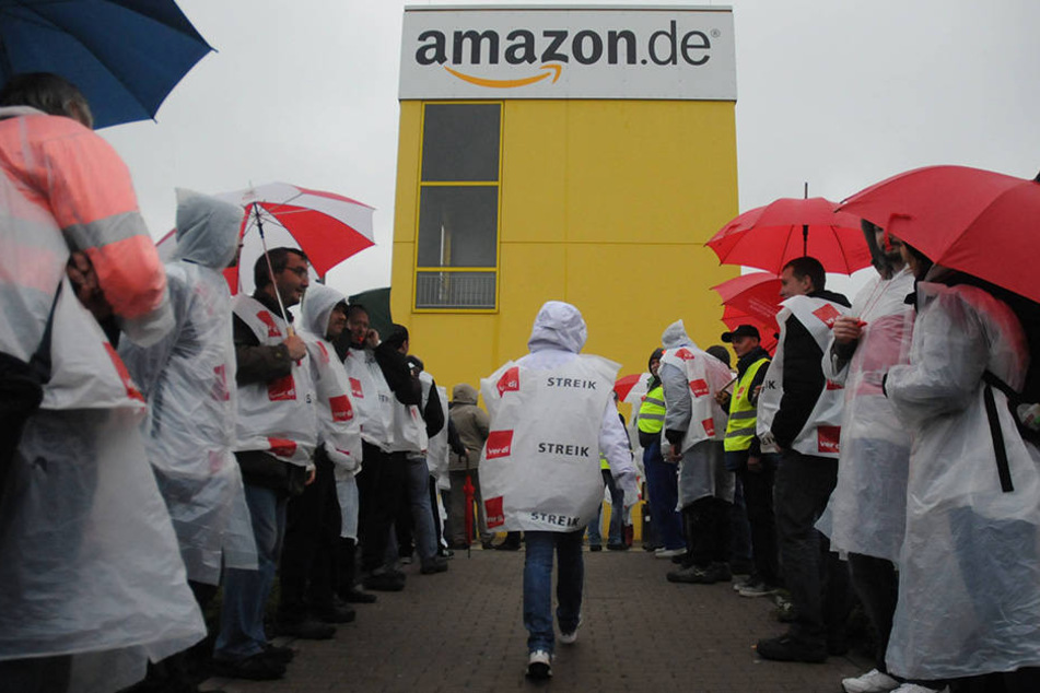 Bei Amazon in Leipzig wird mal wieder gestreikt. (Symbolbild)