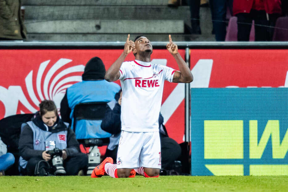 Jhon Cordoba bejubelte das erste seiner Tore.