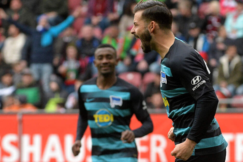 Marvin Plattenhardt (r.) erzielte den ersten Ausgleichstreffer zum 1:1.