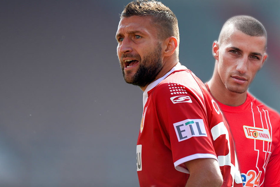 Mattuschka (l.) und Benyamina absolvierten zusammen 461 Spiele für den 1. FC Union Berlin.