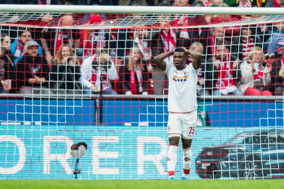 Jhon Cordoba wartet auf sein erstes Tor in der Bundesliga.