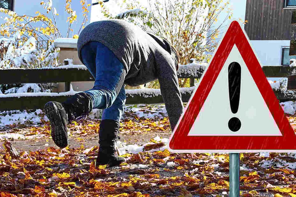 Der Wetterdienst warnt vor glatten Straßen