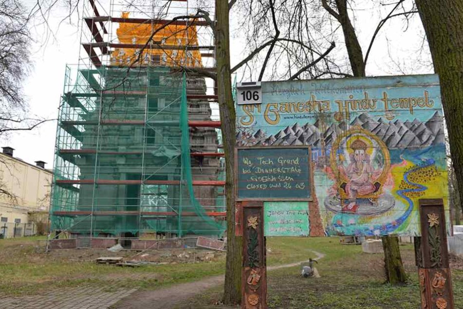 In dem Hindu-Tempel an der Hasenheide wurde eine Leiche gefunden.