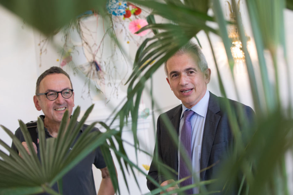 Matthias Jenny (links) wird den Palmengarten nach 20 Jahren verlassen.