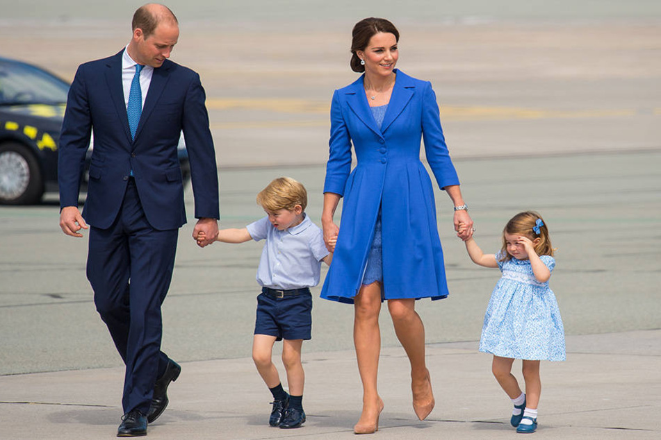 Prinz William, Herzogin Catherine und ihre Kinder Prinz George und Prinzessin Charlotte.