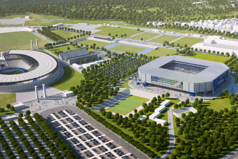 Hertha will das neue Stadion im Olympia-Park bauen lassen.