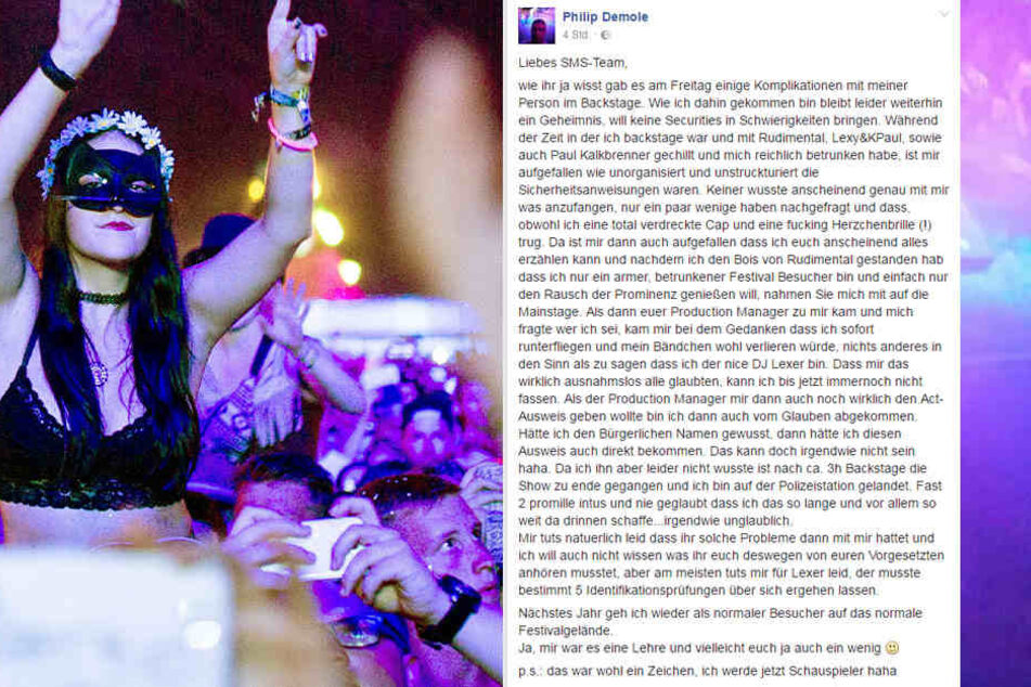Mit diesem Facebook-Post brachte er viele zum Lachen. Danach ist den Veranstaltern wohl weniger zumute.