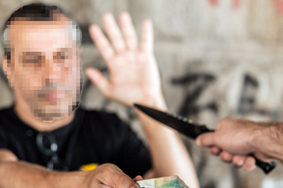 Mit einem Messer wurde der 26-Jährige bedroht. (Symbolbild)