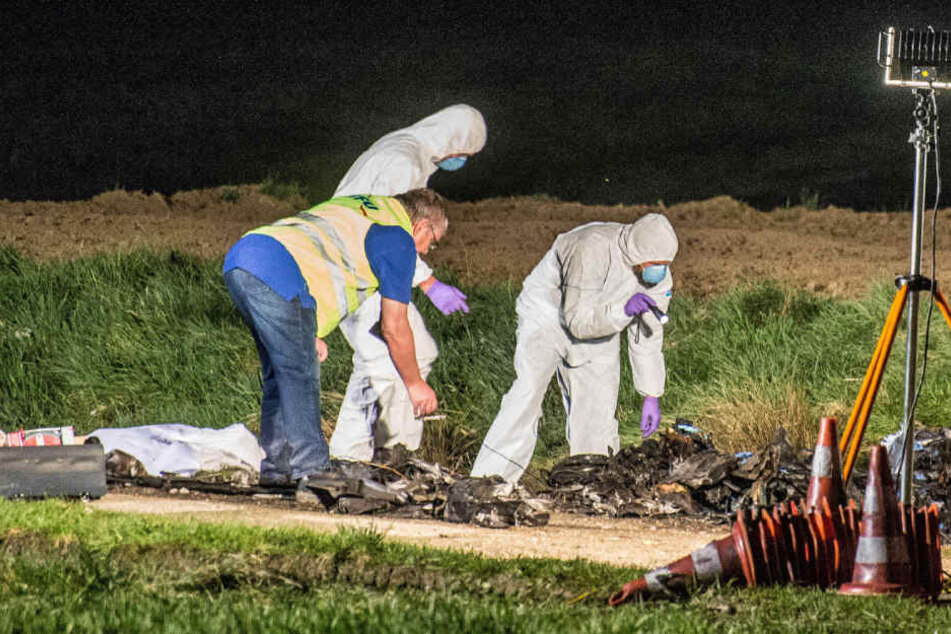 Der Unfallort wurde in einem Bereich von mehreren hundert Metern abgesucht.