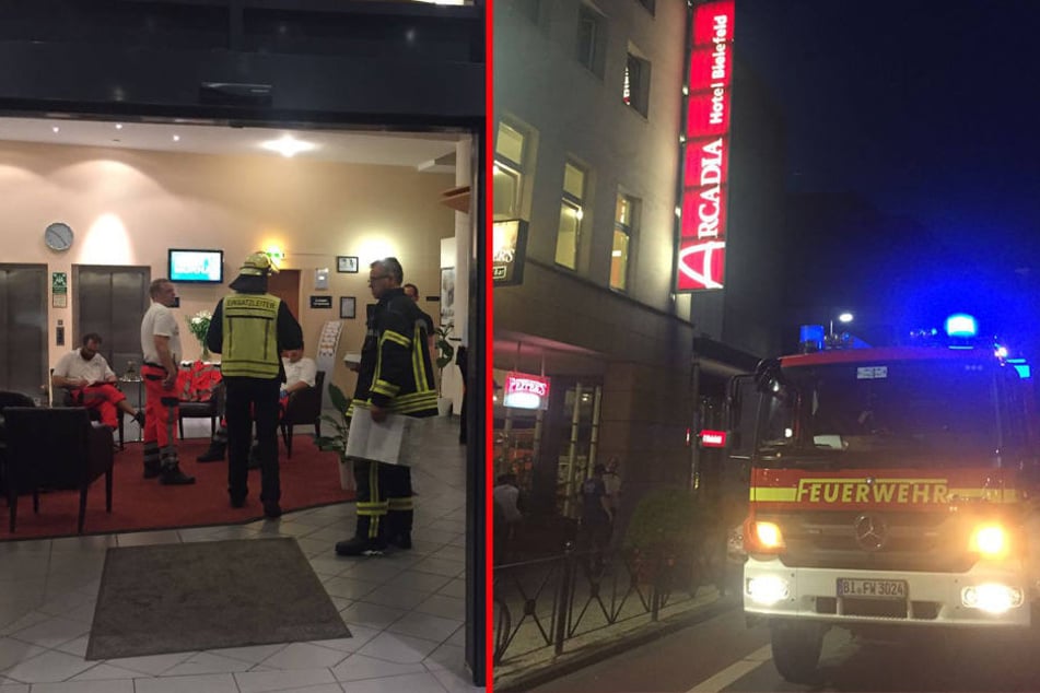 Der komplette fünfte Stock des Hotels musste evakuiert werden.