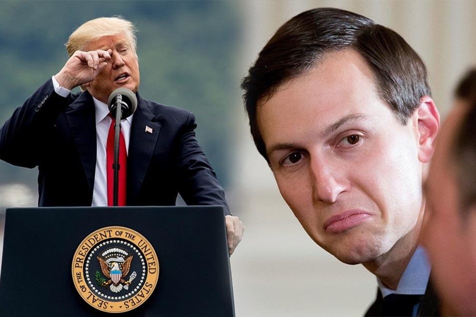 Wie schwer sind sie beide angeschlagen? Donald Trump (71) links und Schwiegersohn Jared Kushner (36) rechts.
