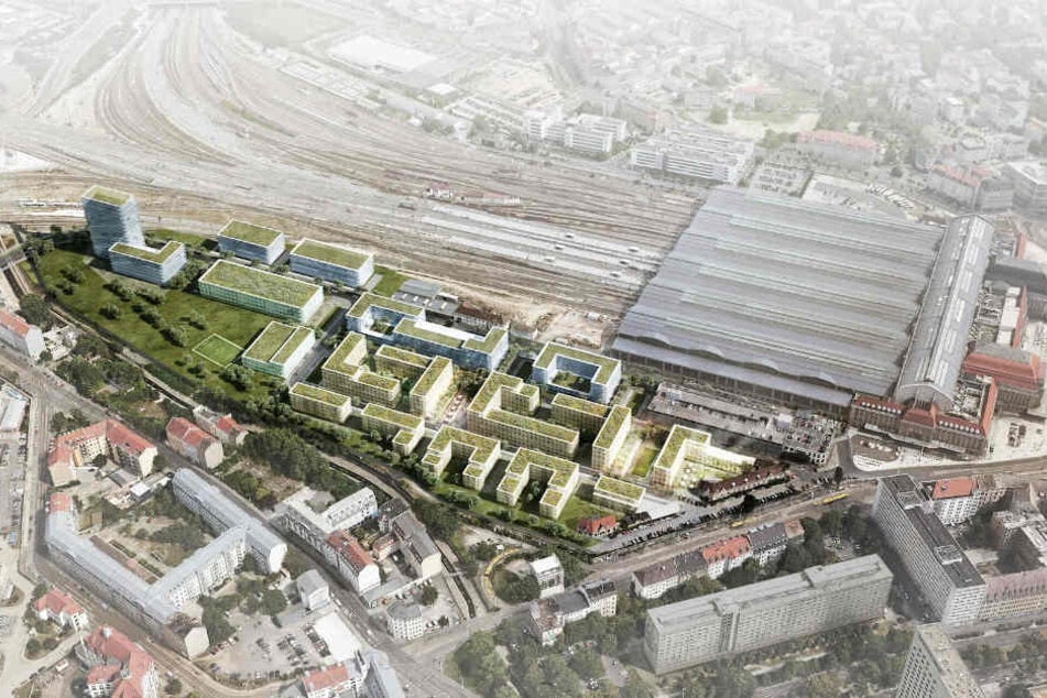 Auf der Westseite des Hauptbahnhofs soll das neue Viertel entstehen.