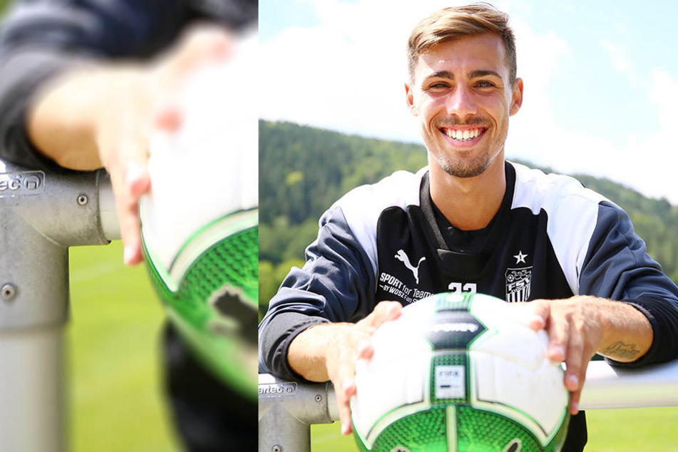 Sein Lächeln zeigt es: Der Ex-Dresdner Sinan Tekerci freut sich auf die neue Herausforderung beim Drittligisten FSV Zwickau
