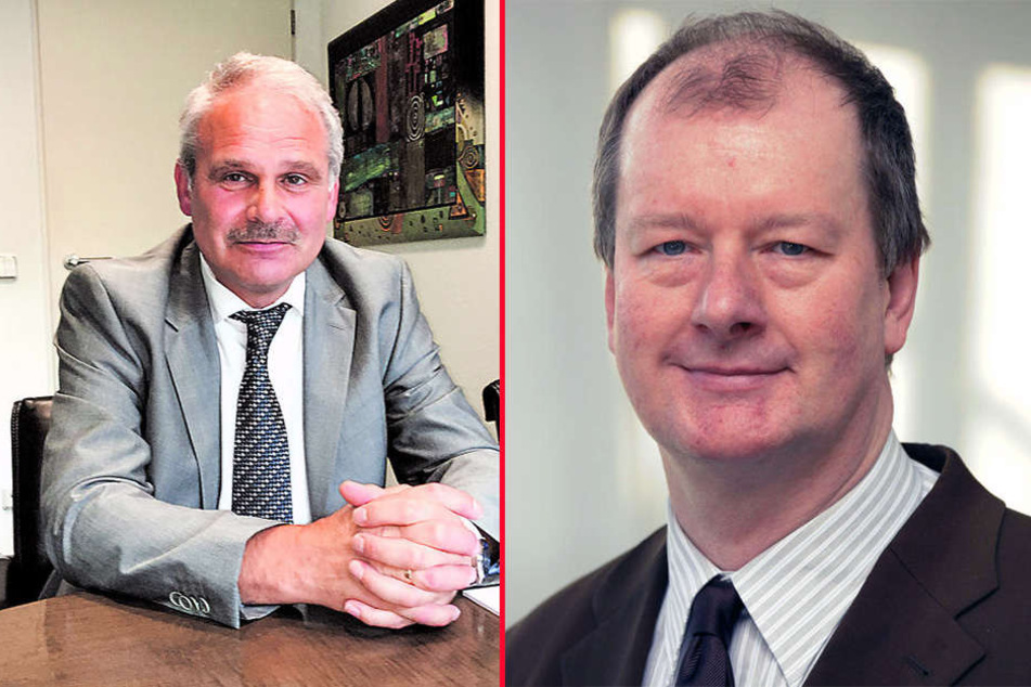 Chef der Metallunternehmer, Dieter Kühnel (li.), und IHK-Sprecher Jörg Deibert sorgen sich.