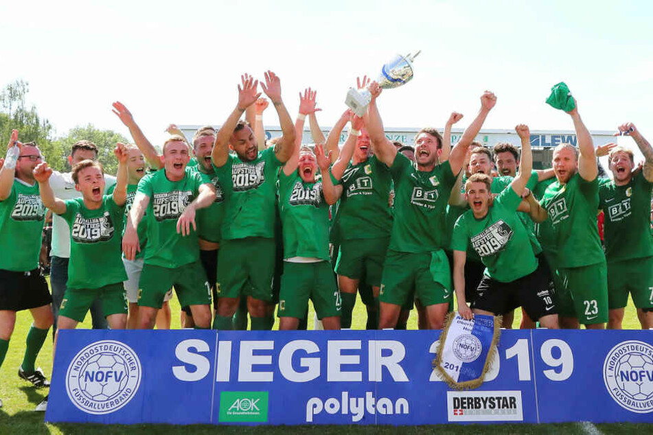 Nach einem Jahr Oberliga feierte Chemie Leipzig die Rückkehr in die viertklassige Regionalliga Nordost.