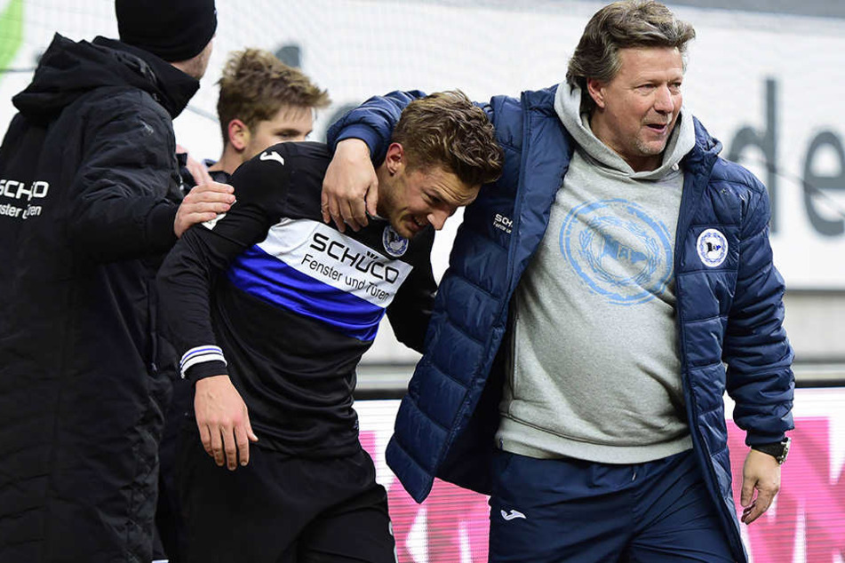 Jeff Saibene (49, re.) ist mit Konstantin Kerschbaumer auf der linken Seite, sehr zufrieden.