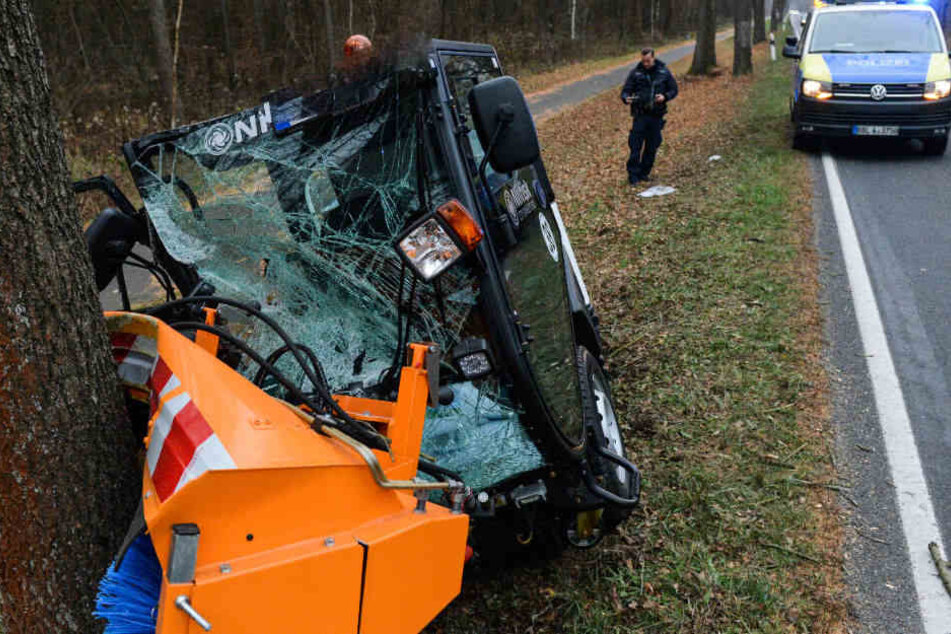 Der Mann wurde bei dem Unfall schwer verletzt.