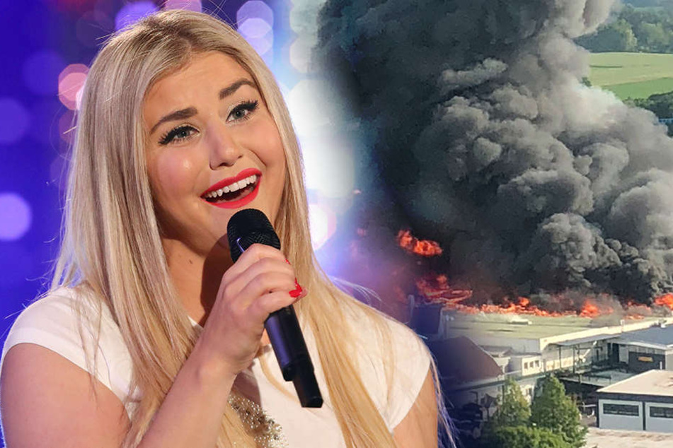 Auch Beatrice Egli (29) war Zeugin des Feuers am Samstagabend.