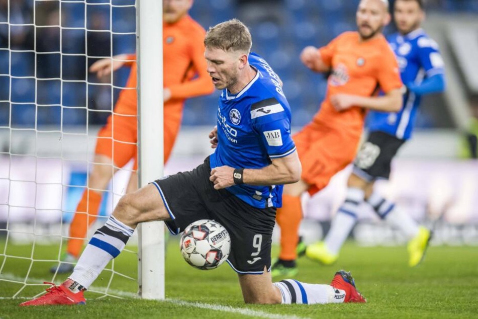 Fabian Klos schoss gegen Aue sein erstes Tor nach der Vertragsverlängerung.