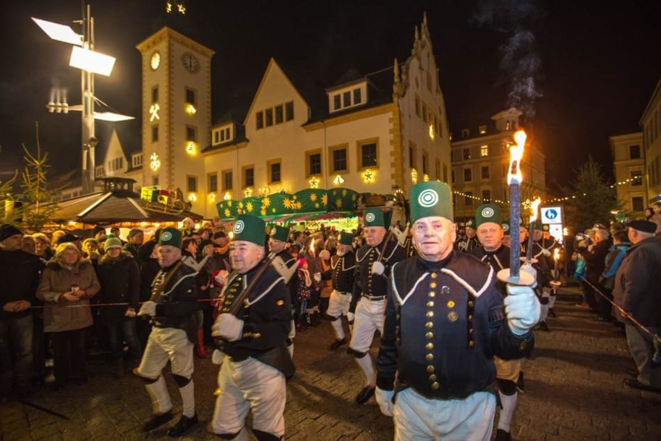 Bergparade in Freiberg.