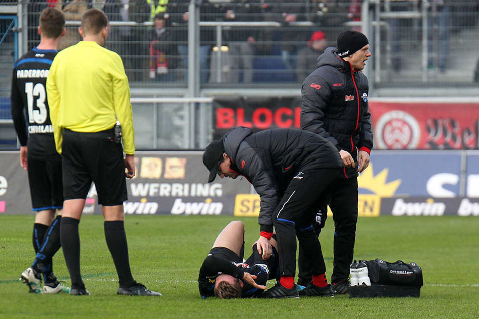 Bereits in der 24. Minute musste Marlon Ritter in Wiesbaden den Platz verlassen.
