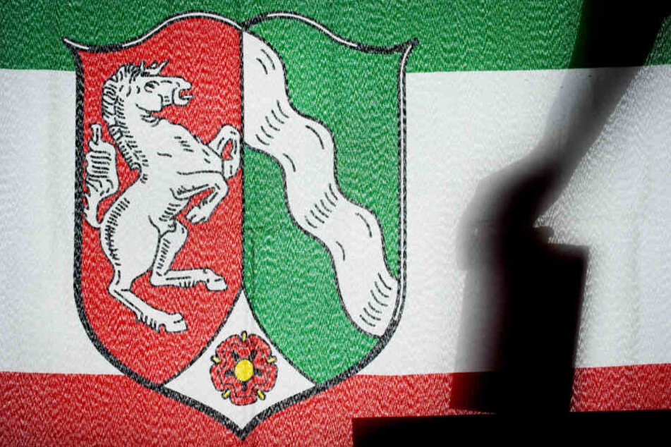Das Landeswappen des Bundeslandes Nordrhein-Westfalen.
