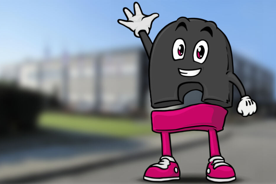 Das Nasskottchen ist das lustige Maskottchen von nass magnet.