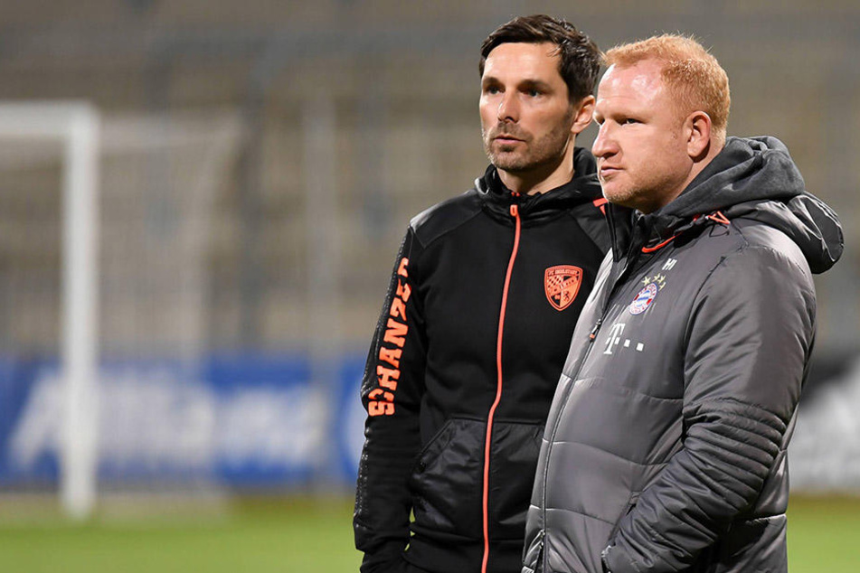 Ist einer von beiden Mister X? Stefan Leitl (l.) trainiert noch die „U23“ des FC Ingolstadt. Heiko Vogel war in gleicher Funktion bis März Coach bei den Bayern.