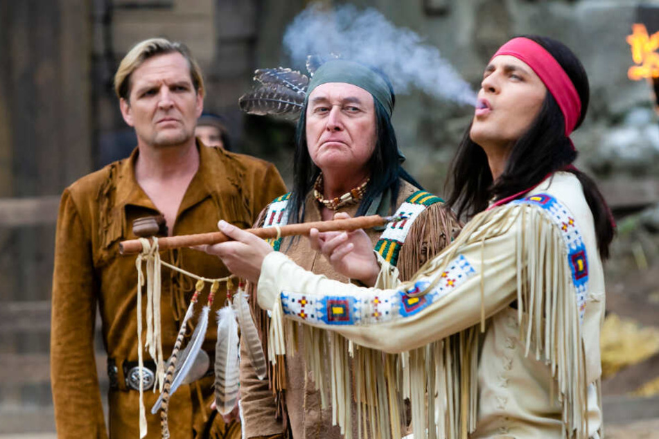 Alexander Klaws (rechts) spielte in diesem Jahr den Apachenhäuptling Winnetou.