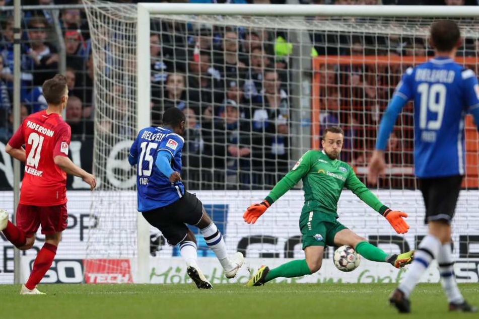 Arminia Bielefeld erspielte sich gegen den SC Paderborn mehr Torchancen.