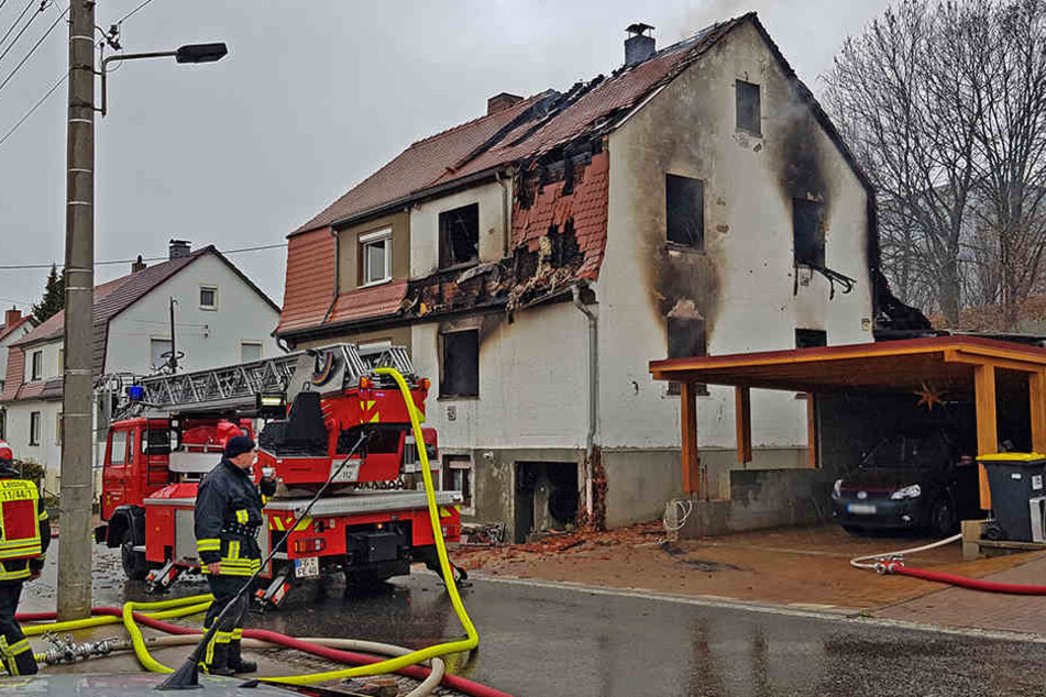 In diesem Haus spielte sich das Feuer-Drama von Leisnig ab.