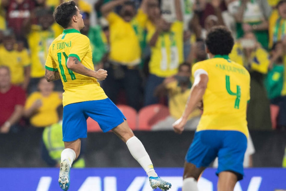 Philippe Coutinho (l.) hat im Dress der Selecao eine starke Leistung gezeigt.