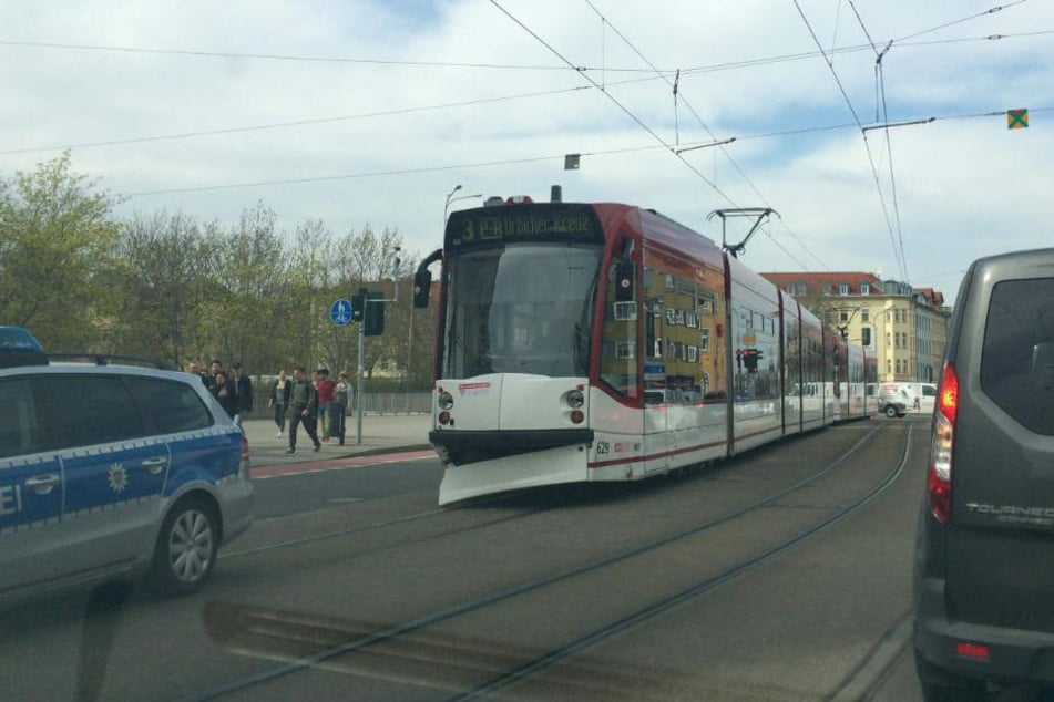 Die Bahn war nach dem Unfall leicht lädiert.