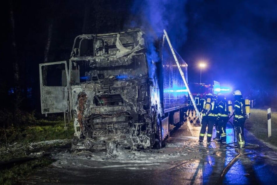 Das Führerhaus war nur noch Schutt und Asche.