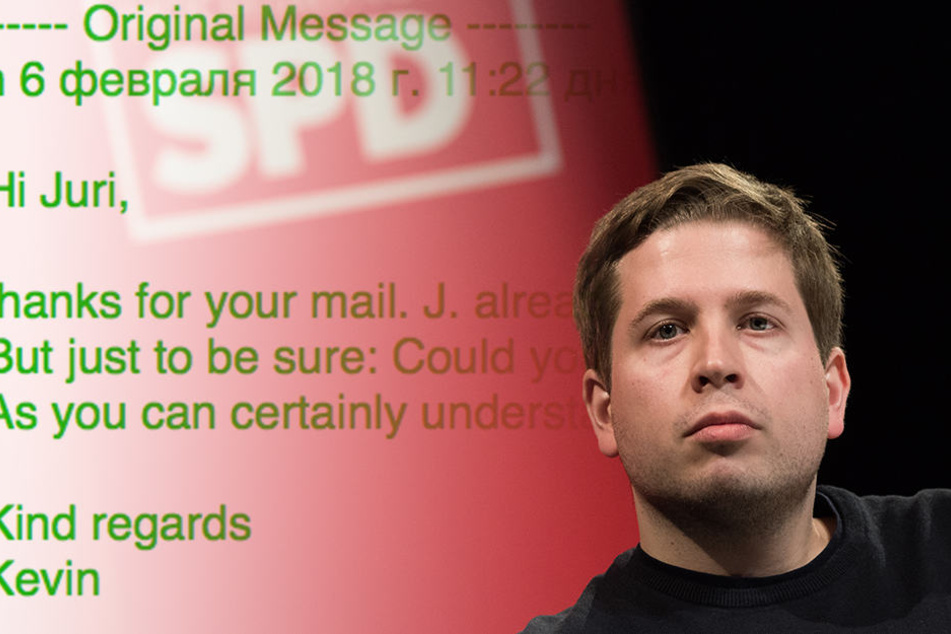 Die E-Mails zwischen Kevin Kühnert stellten sich als Fake des Satiremagazins Titanic heraus.