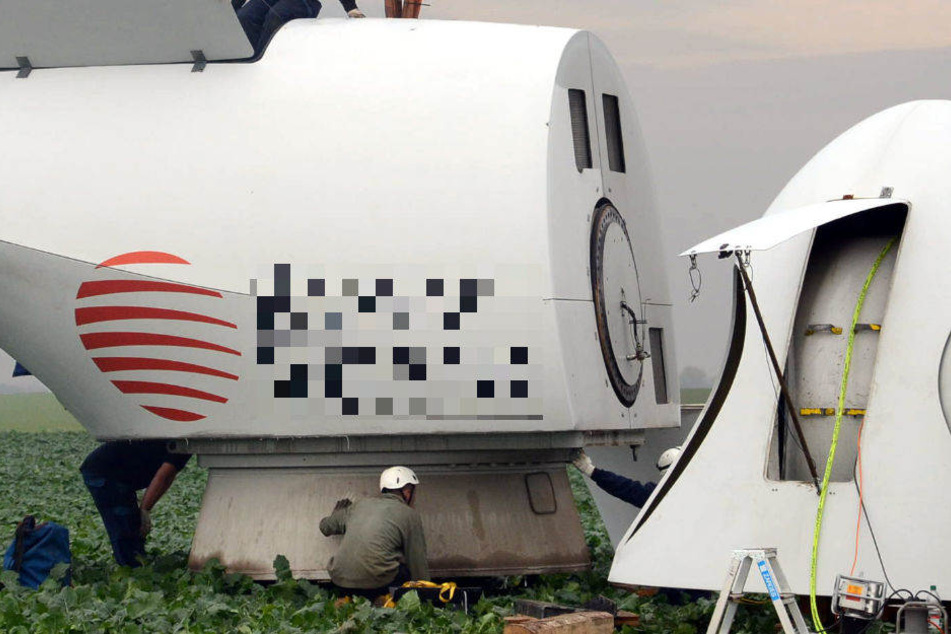 Die Windräder waren schon zum Abtransport zerlegt worden. (Symbolbild)