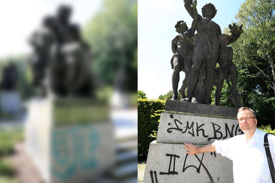 CDU-Stadtrat Alexander Haentjens (47) würde die Figuren vorerst mit Glasbehältern schützen lassen.