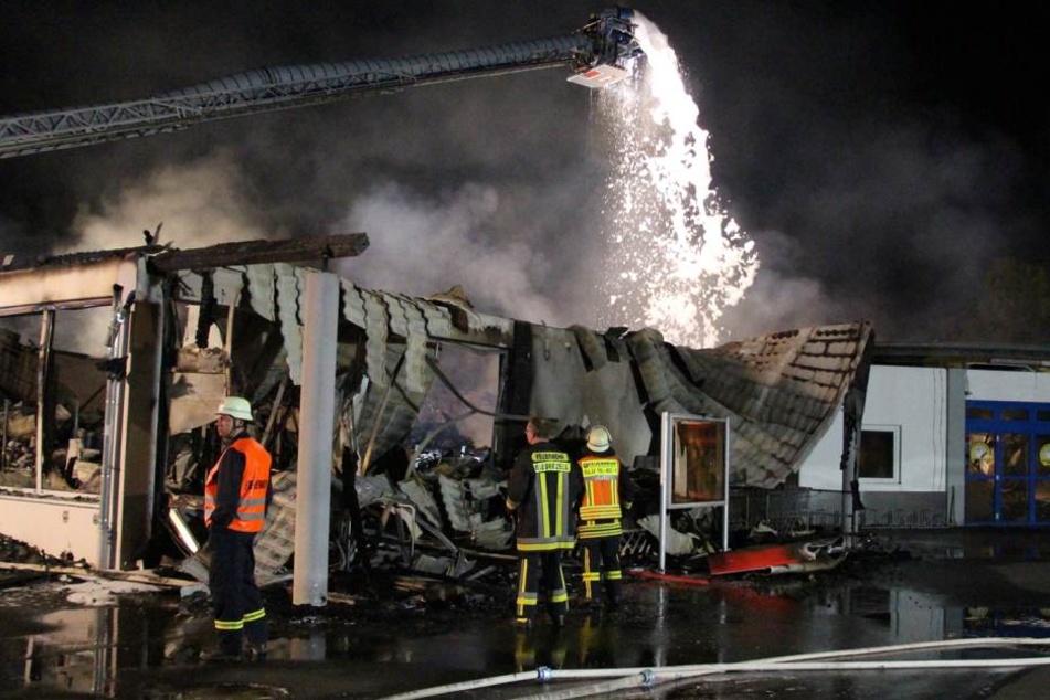 Reste eines Normas: Die Frau hatte das Feuer von außen gelegt.