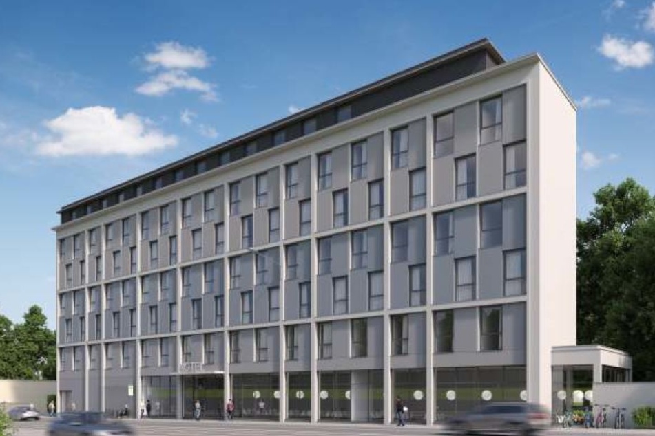 So soll das neue Hotel an der Marienbrücke aussehen.