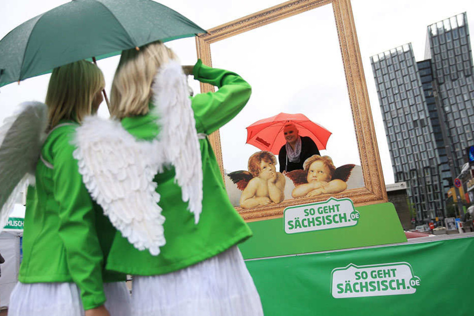 "So geht Sächsisch"-Aktion in Hamburg: Seit ihrem Start ist die Standortkampagne für den Freistaat heftig umstritten.