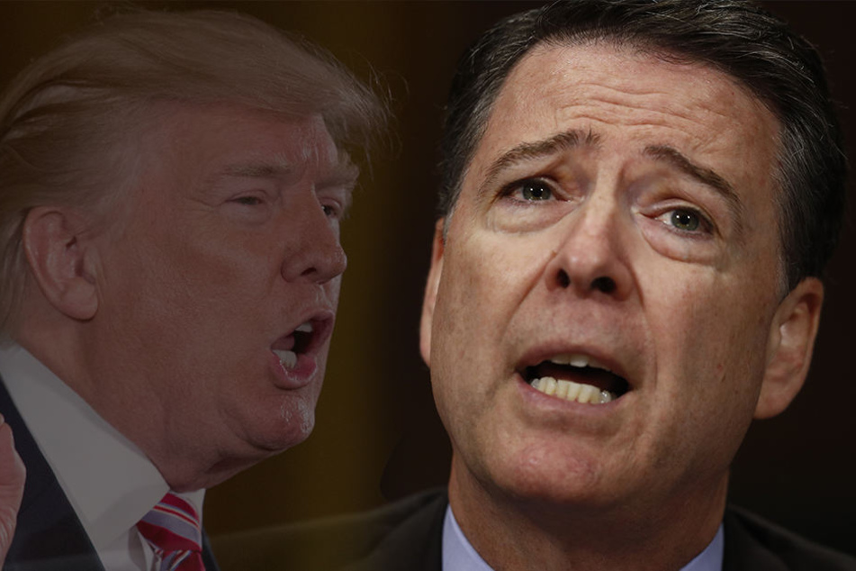 Der frühere FBI-Direktor James Comey (re.) bekräftigt öffentlich Vorwürfe gegen US-Präsident Donald Trump.