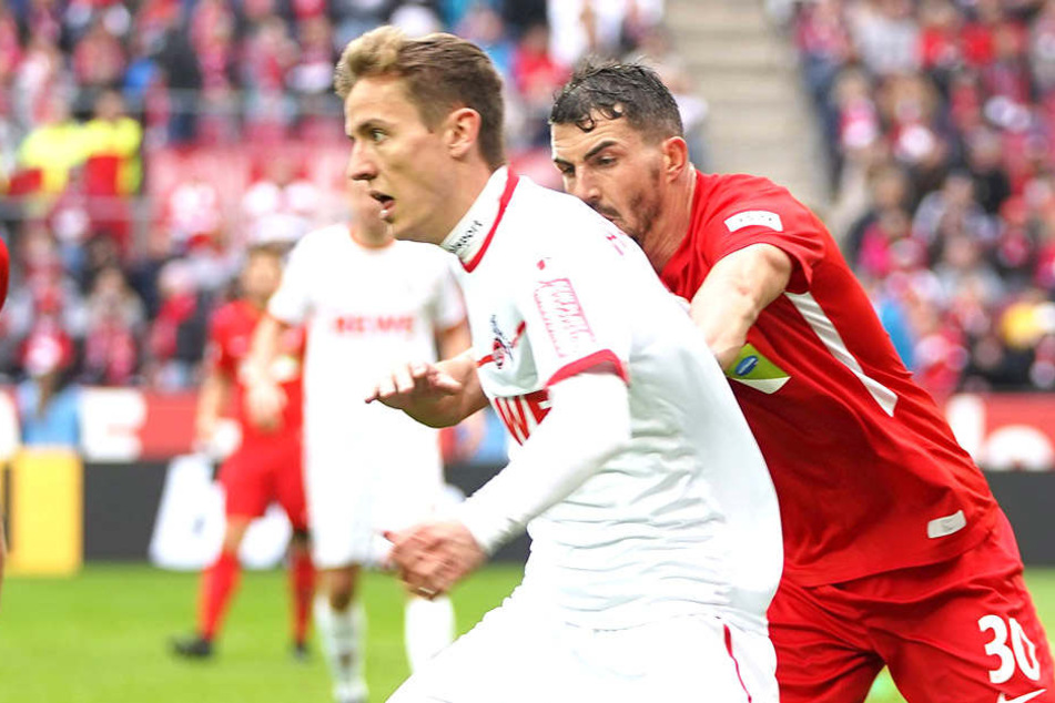 Viel Einsatzzeit hatte Niklas Hauptmann (Nummer 36) im Kölner Trikot noch nicht. Aber vielleicht darf er gerade gegen Dynamo ran...
