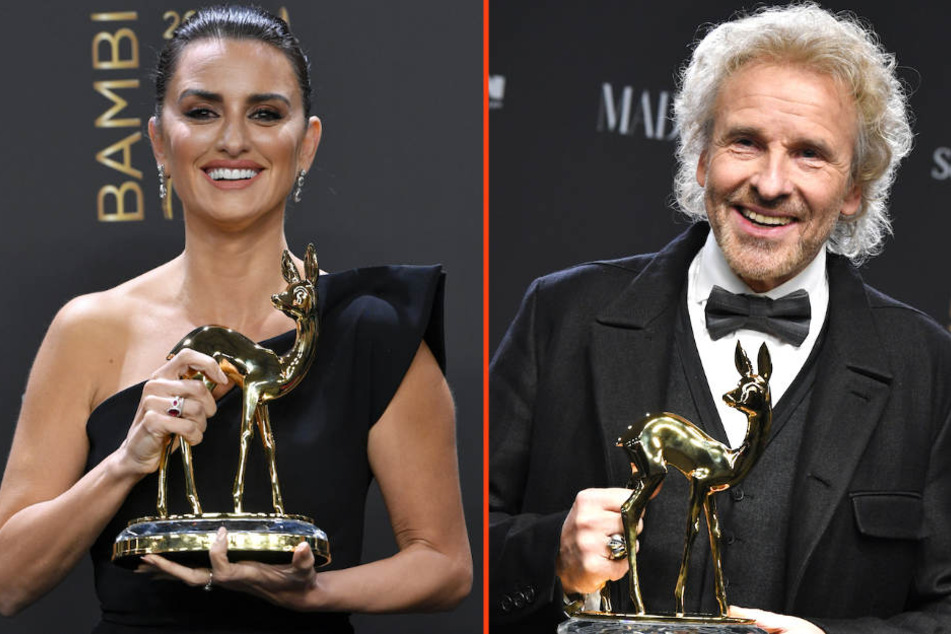 Auch Penélope Cruz (44) und Thomas Gottschalk (68) erhielten in Berlin einen begehrten Bambi.