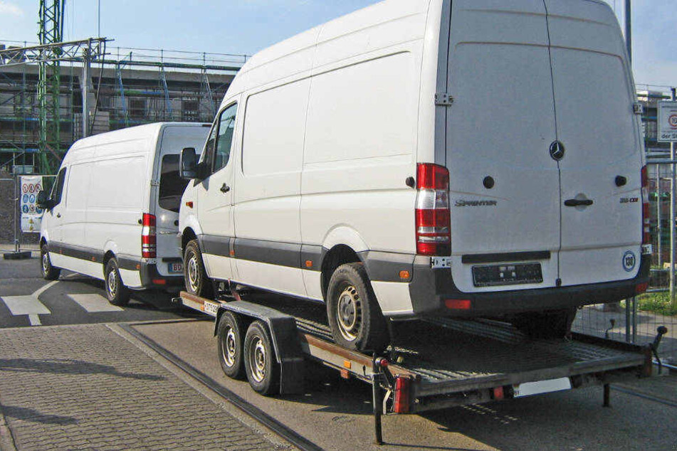 Sprinter zieht Sprinter: Das war für den Anhänger zu viel Gewicht.