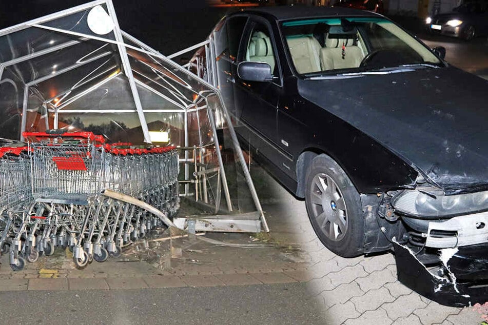 Der 15-Jährige nahm eine Kurve zu sportlich und knallte gegen den Unterstand für Einkaufswagen.